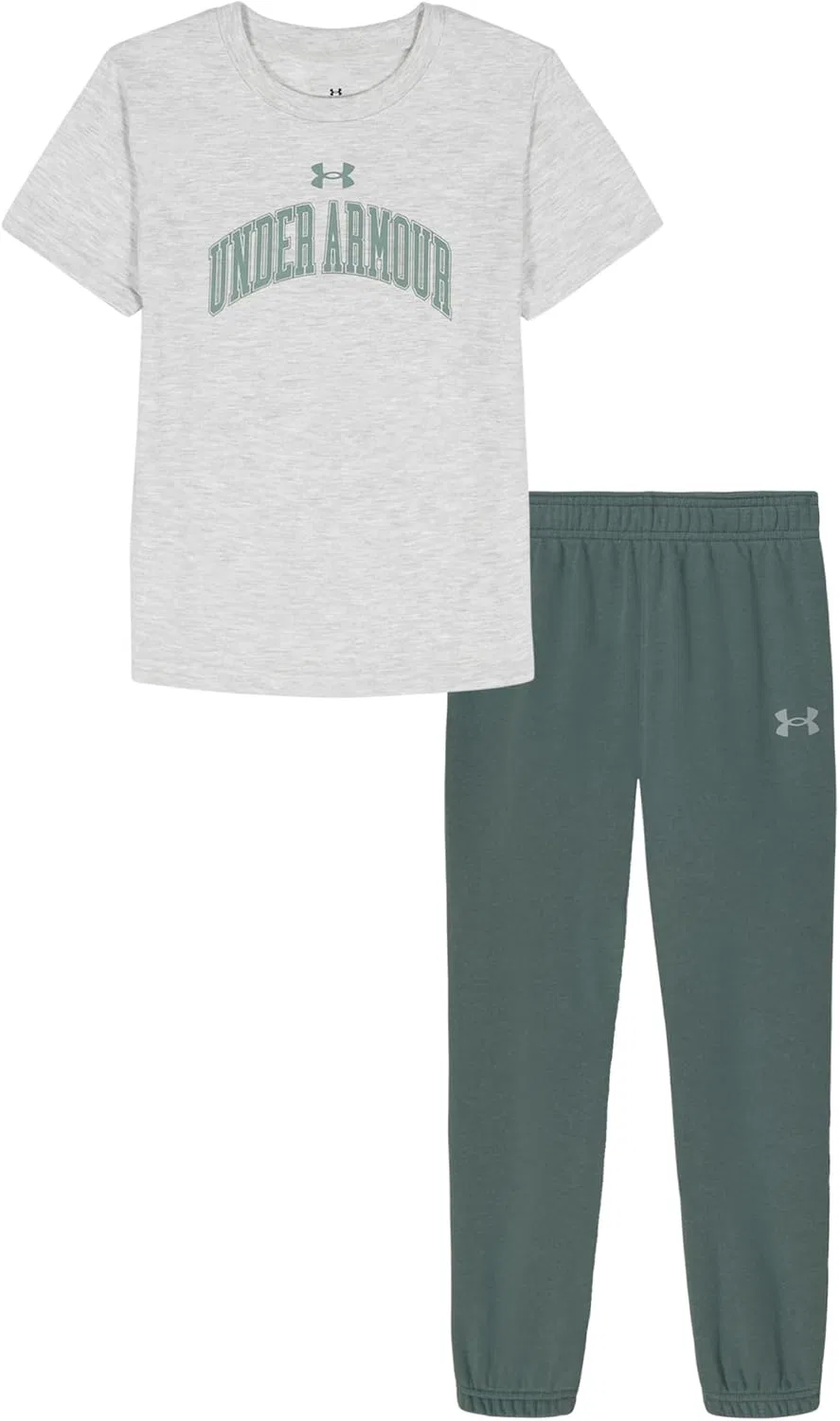Детский спортивный костюм из футболки и джоггеров Under Armour, Mod Gray