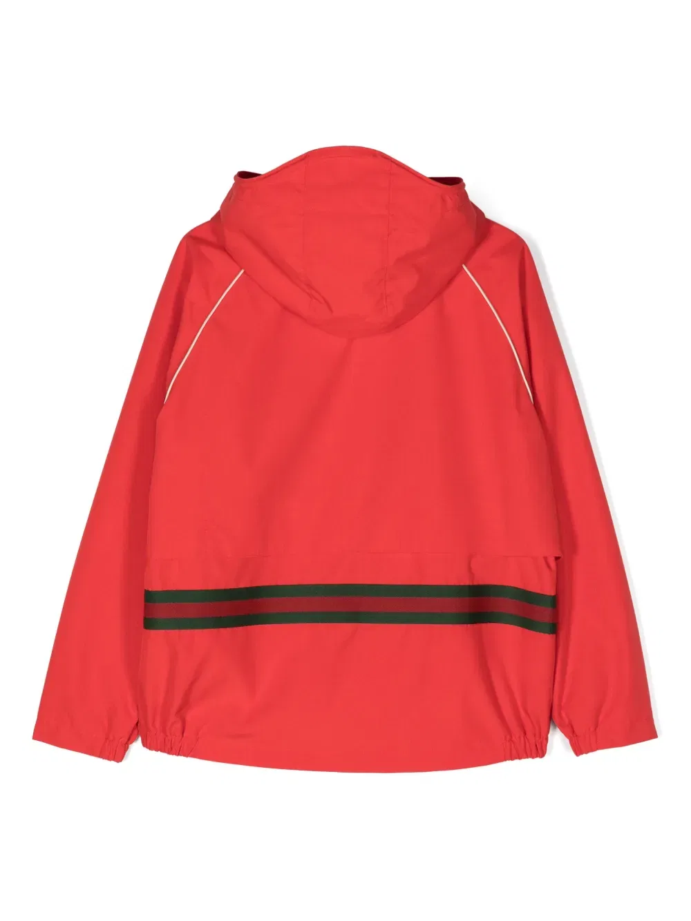 Куртка с нашивкой в виде полосы и логотипа Gucci Kids, красный — фото 2