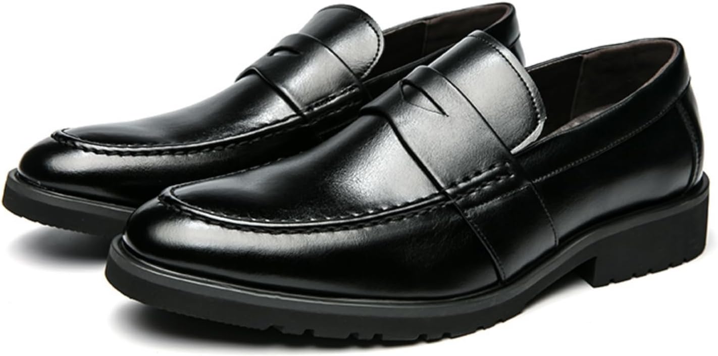 

Мужские повседневные лоферы без шнурков - мягкие, легкие и стильные, идеально подходят и повседневной носки, универсальный дизайн мокасин для любого случая Aokisx, черный