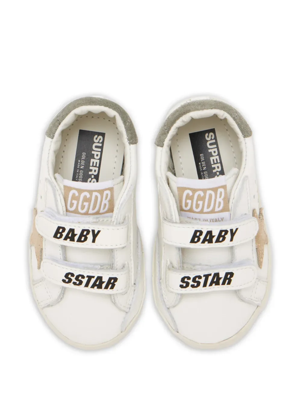 Кроссовки с ремешками и аппликацией в виде звезды Golden Goose Kids, белый — фото 3