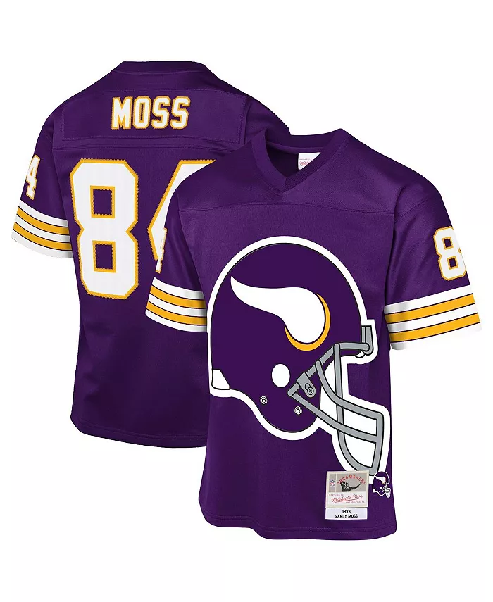 

Футболка для подростков Randy Moss Purple Minnesota Vikings 1998 Throwback Fashion Jersey Mitchell & Ness