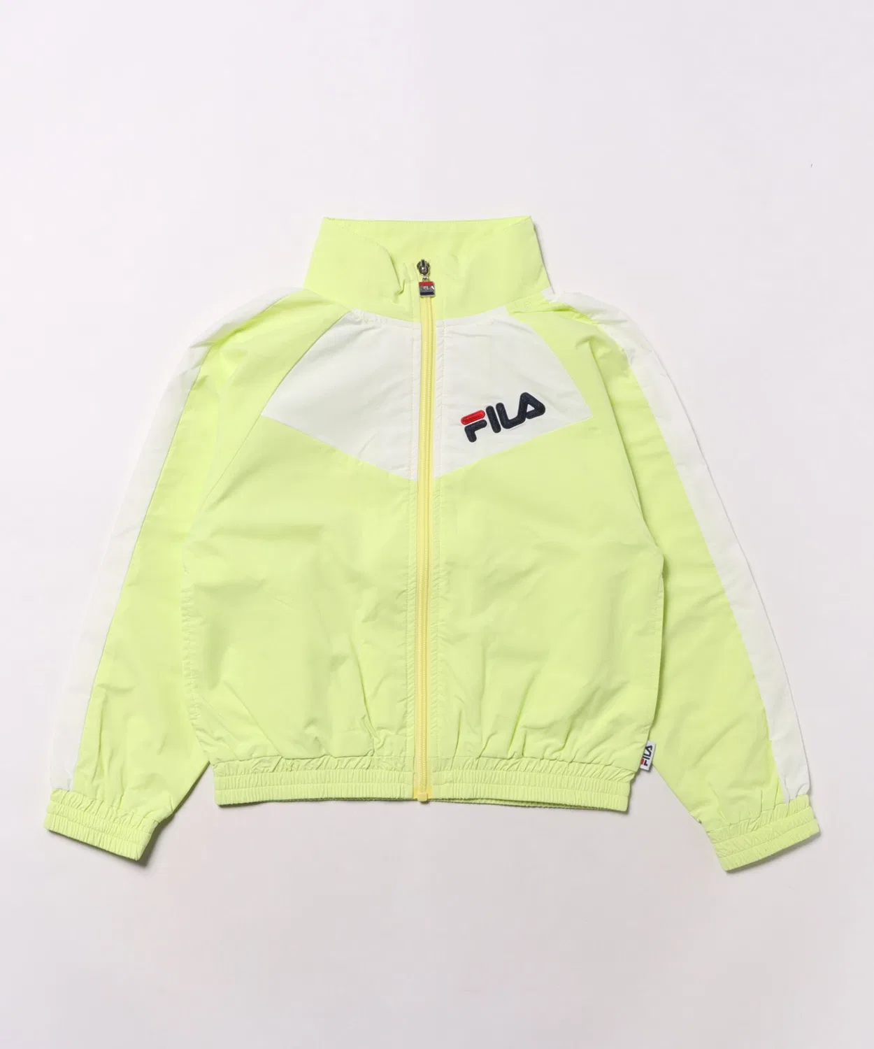 Куртка FILA с вышивкой, полиэстер, лимонно-желтая