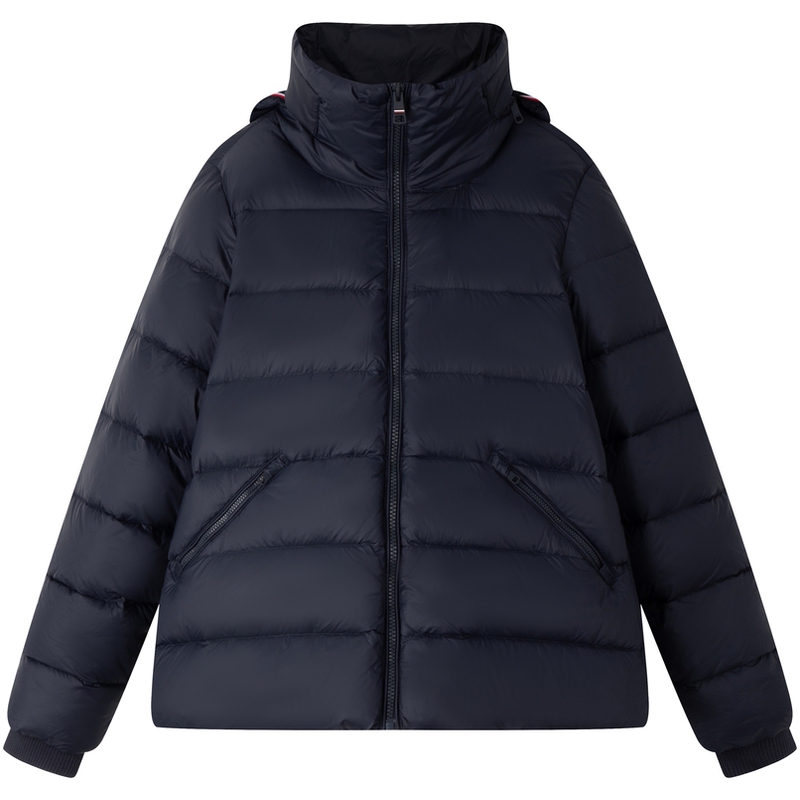 

Tommy Hilfiger Воротник-воронка Застёжка-молния Пуховик, Navy Blue DW5