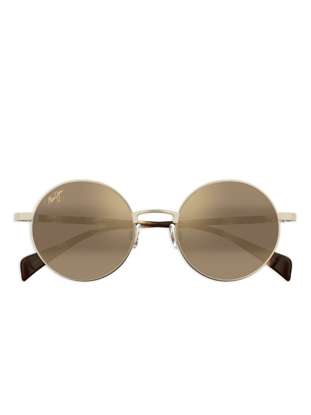 

Солнцезащитные очки Mokupuni в круглой оправе Maui Jim, золотой