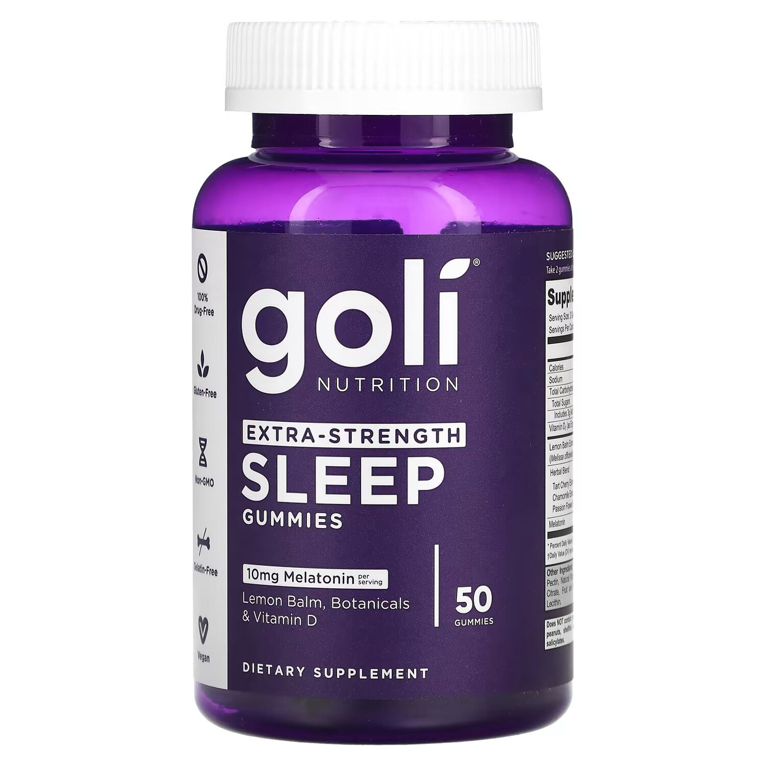 

Сон, дополнительная сила, 50 жевательных конфет Goli Nutrition