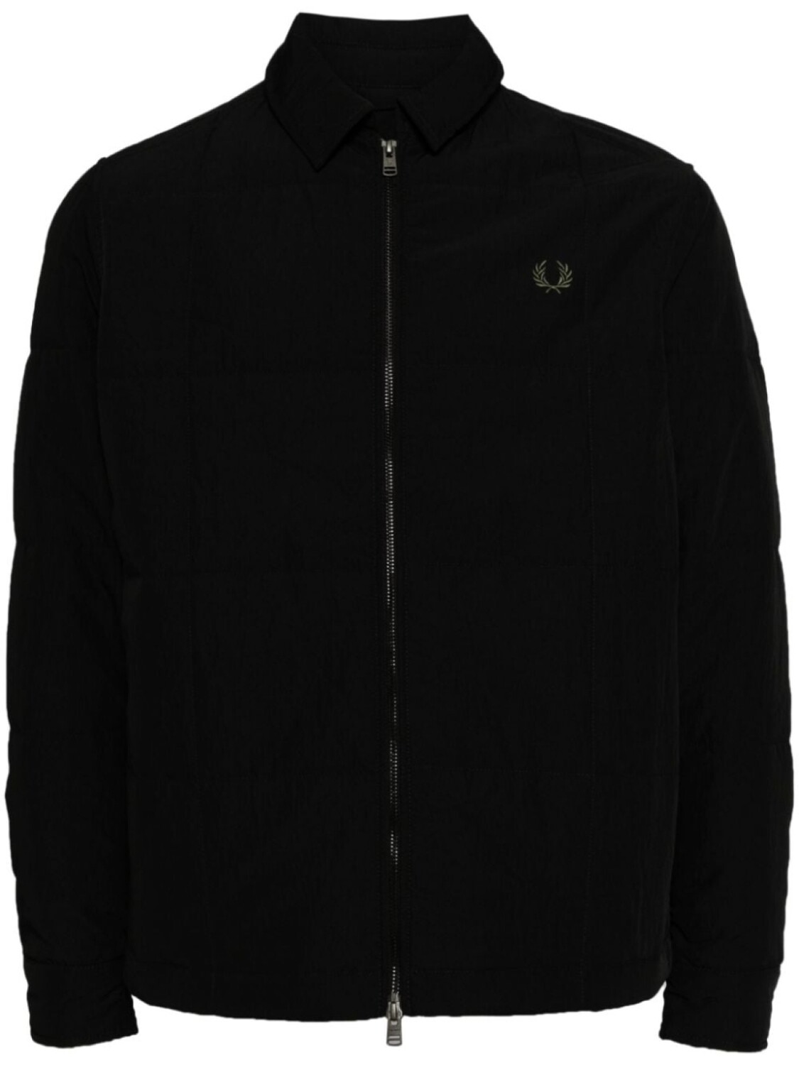 

Fred Perry куртка на молнии с вышитым логотипом, черный