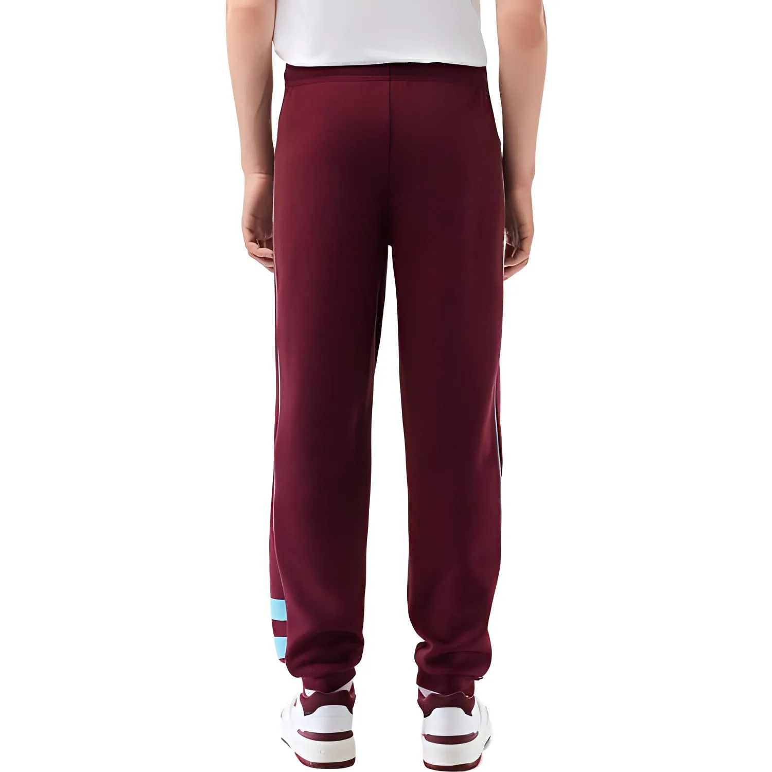 LACOSTE Повседневные брюки мужские темно-красные — фото 4