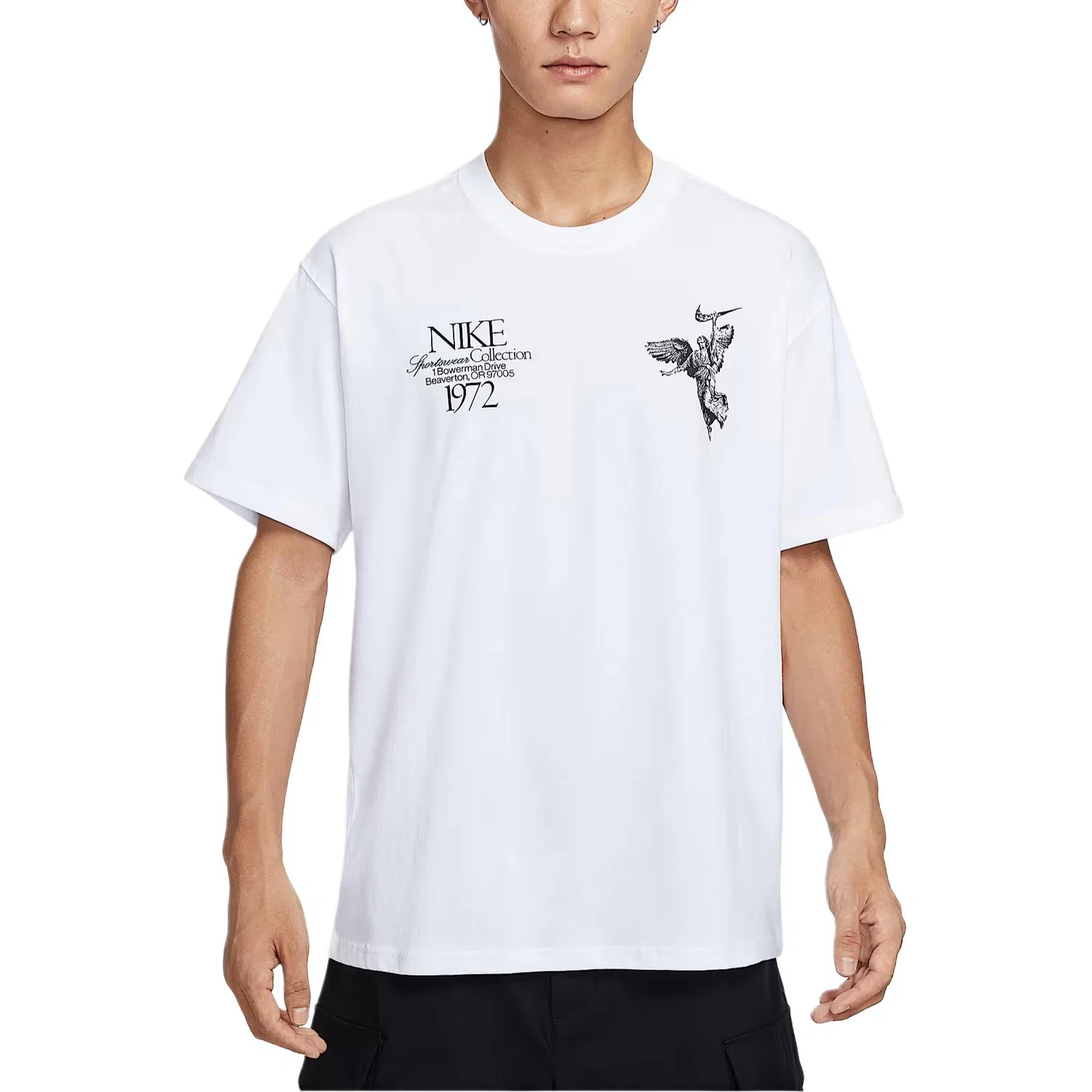 Футболка AS U NSW TEE M90 OC WINGS VICT IRONSTONE унисекс Nike, White — фото 3