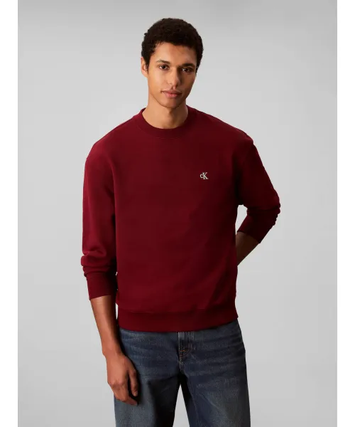 

Махровая толстовка Regular fit Calvin Klein Jeans, красный