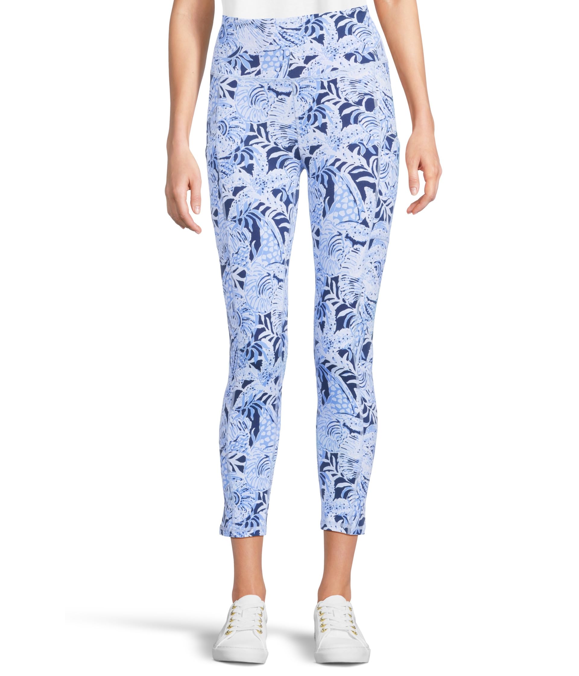 

Брюки Lilly Pulitzer Weekender High-Rise Midi, Bonaire Blue Coastal Constellation