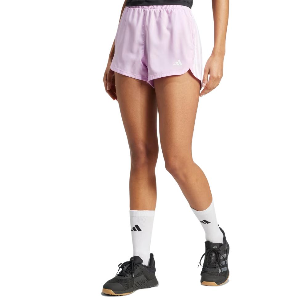 Pacer Training 3 Stripes Woven High Rise Shorts Adidas, белый — фото 2