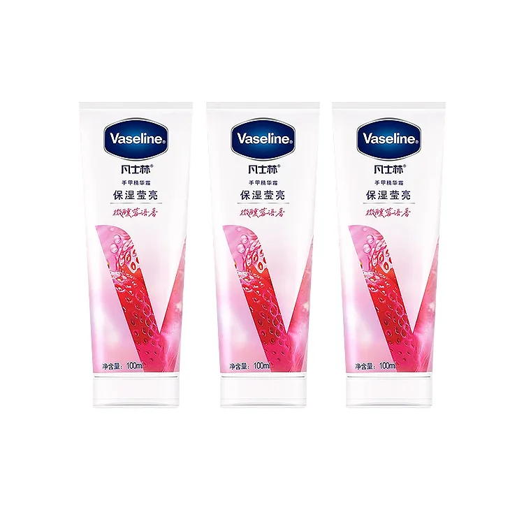 Увлажняющий крем для рук с ароматом розы Vaseline, Strawberry Hand Cream 100ml
