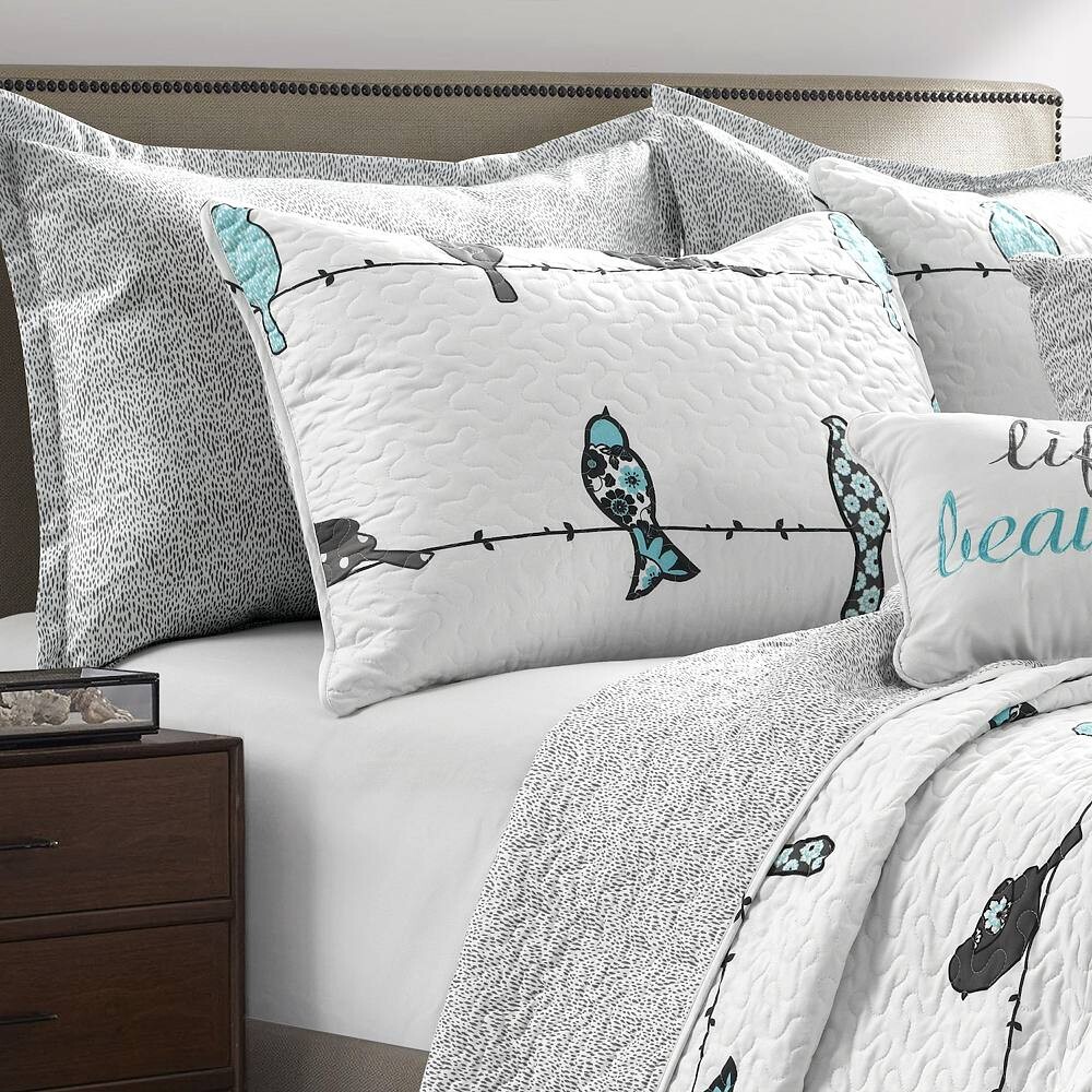 

Одеяло Lush Decor Rowley Birds Набор из 7 предметов, мультиколор
