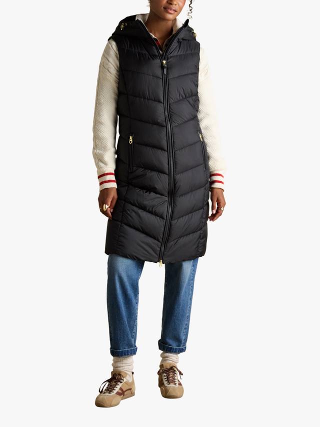 

Moorsdale удлиненный жилет с защитой от дождя Joules, Black