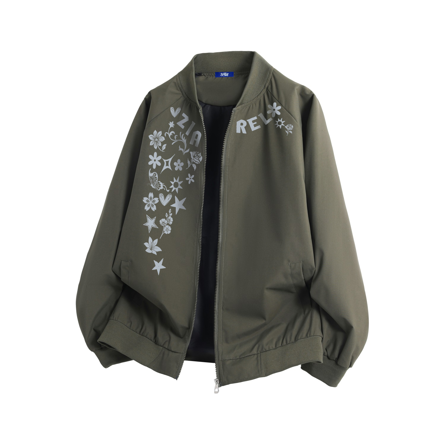 

Куртка Unisex Baseball Collar Moderate ZIAREL, army зеленый