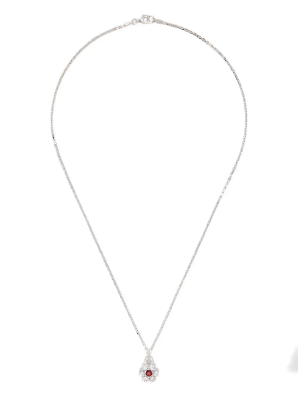 

Ожерелье с цветочным кулоном Hatton Labs, серебристый