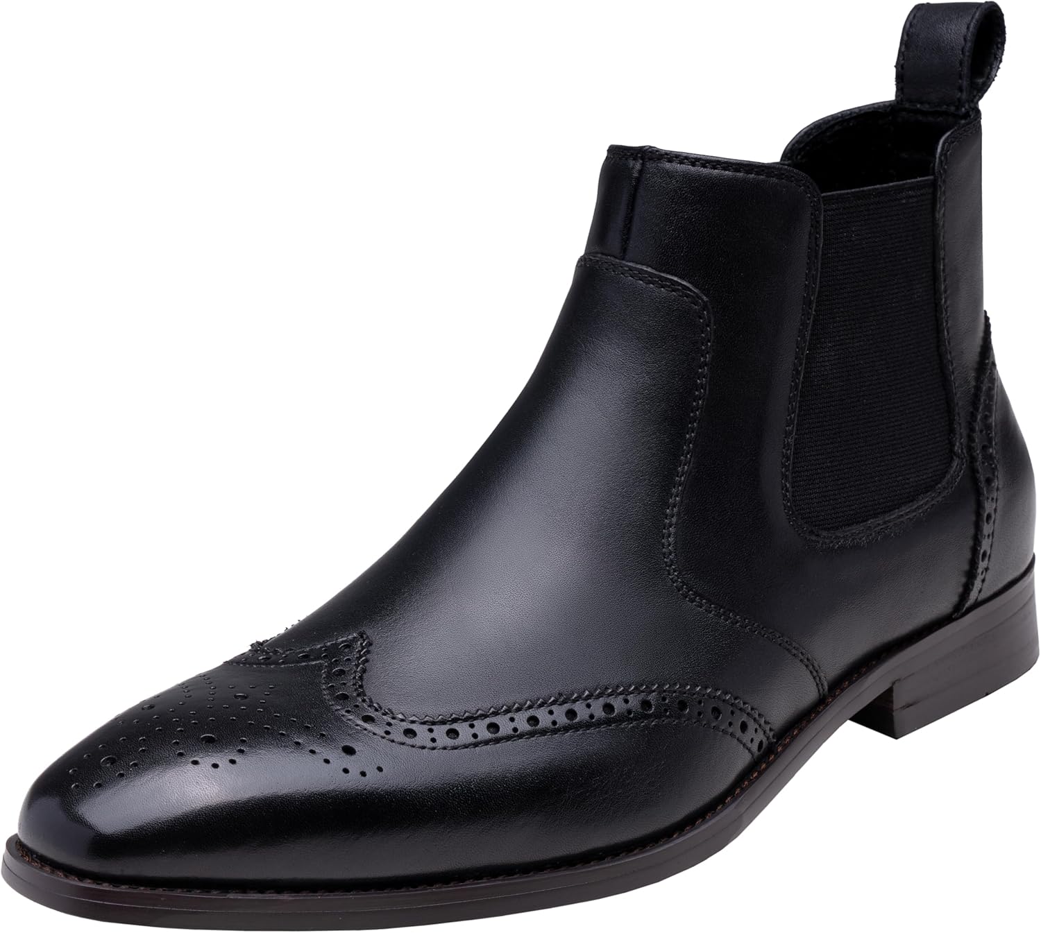 

Мужские ботинки Jousen Chelsea из полированной премиальной кожи, классические ретро ботинки на шнуровке для мужчин, черный