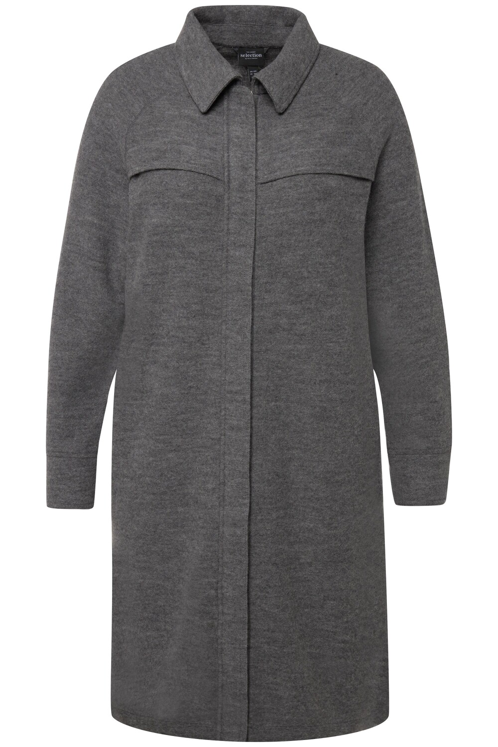

Толстовка Ulla Popken Jacke, цвет hellgrau mélange