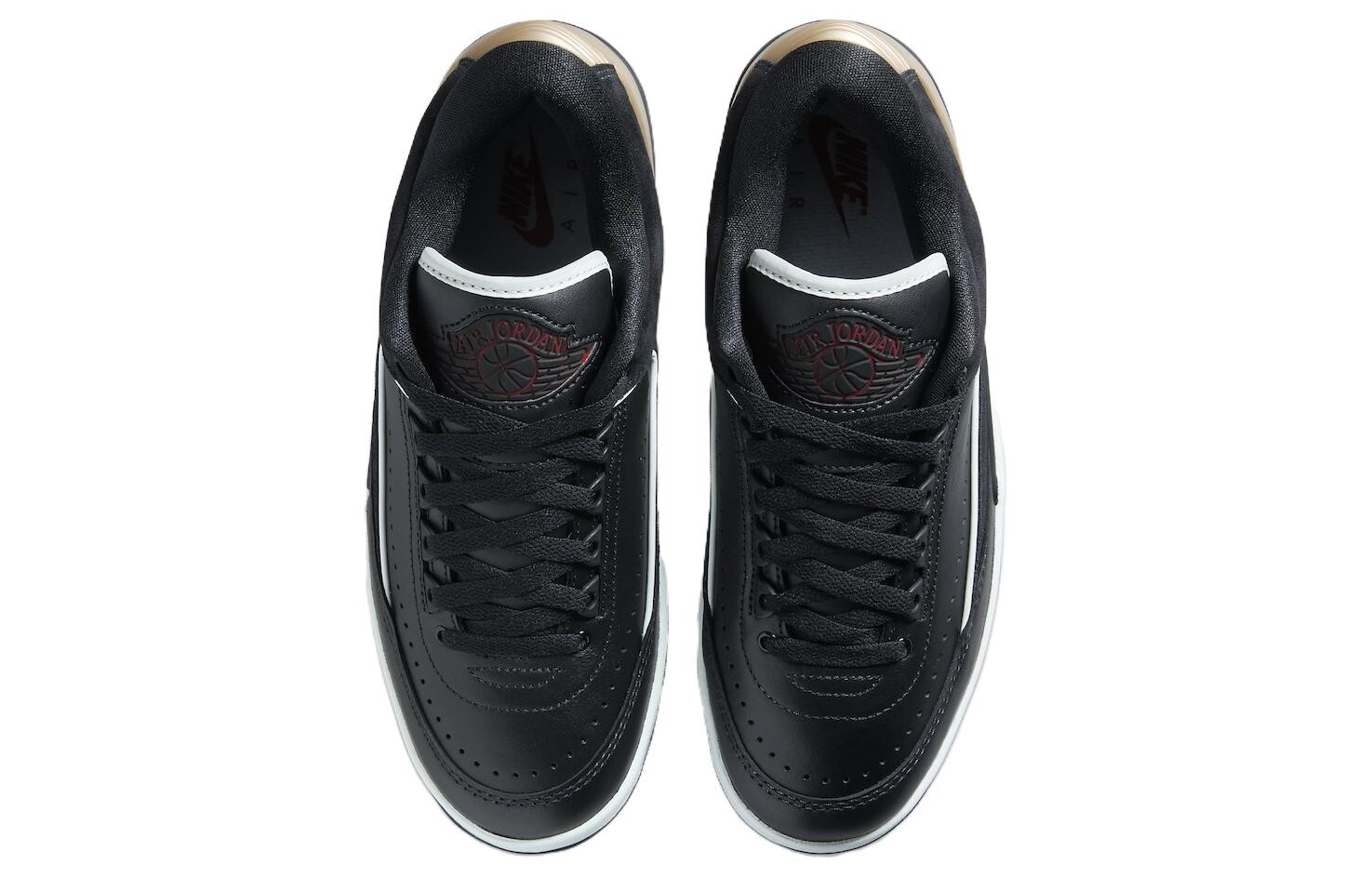 Jordan Air Jordan 2 Винтажные баскетбольные кроссовки женские, Black — фото 3
