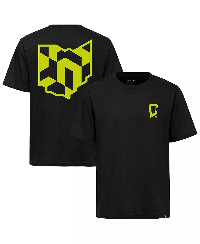 

Мужская и женская черная футболка Columbus Crew Duke Premium Sportiqe