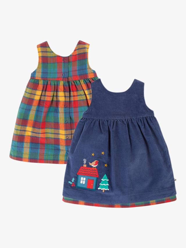 

Детское кордовое платье inara Frugi, темно-синий/разноцветный