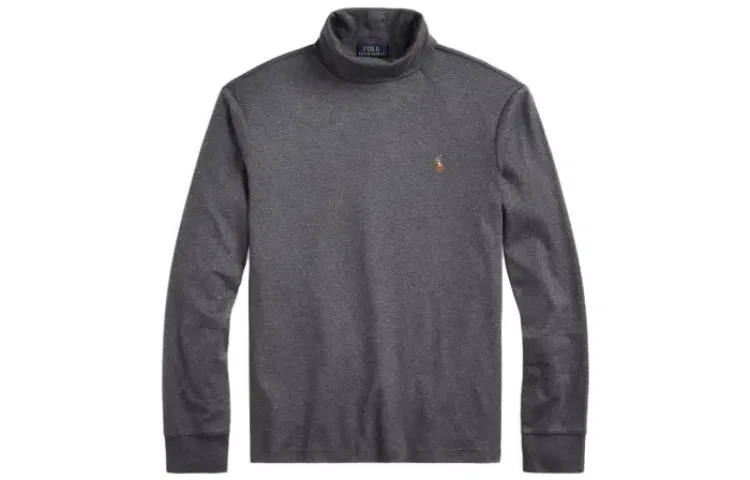 Свитер с высоким воротником Polo Ralph Lauren серый