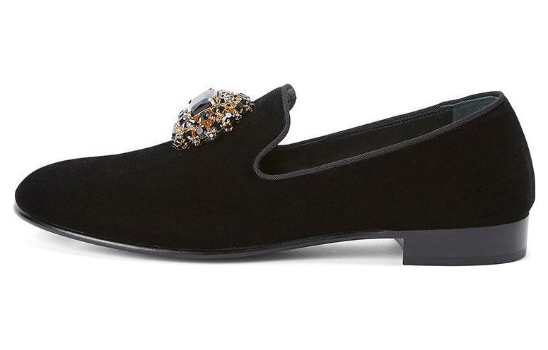 

Лоферы Remye, украшенные стразами Giuseppe Zanotti, Black