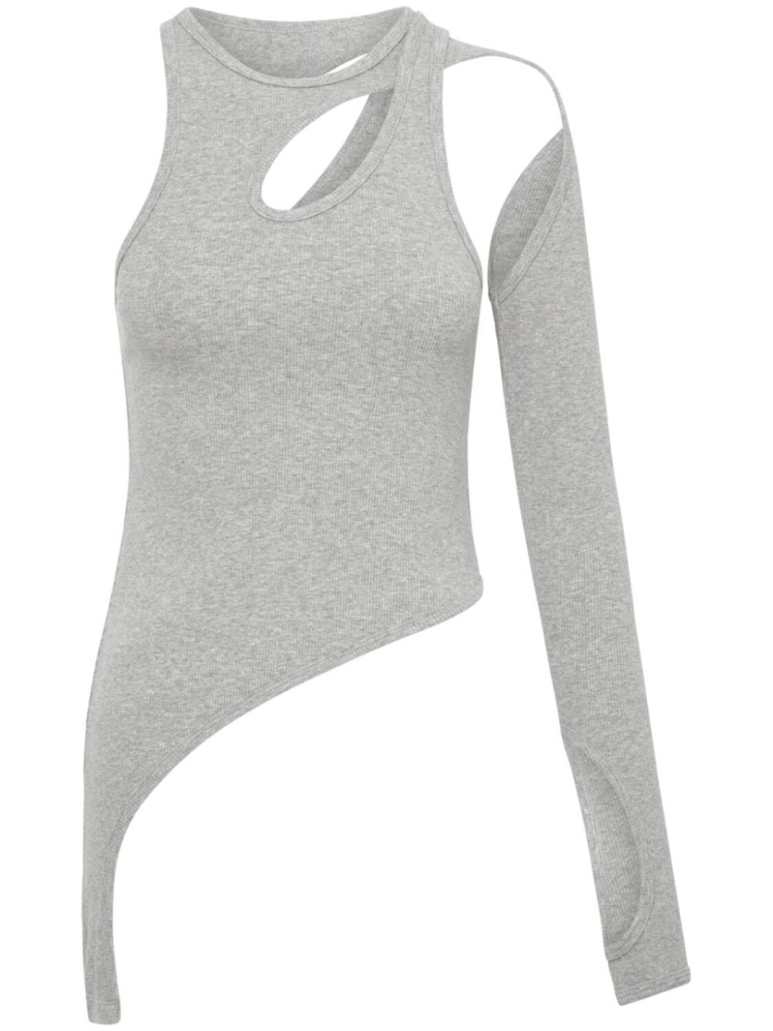 

Dion Lee трикотажный топ асимметричного кроя, серый