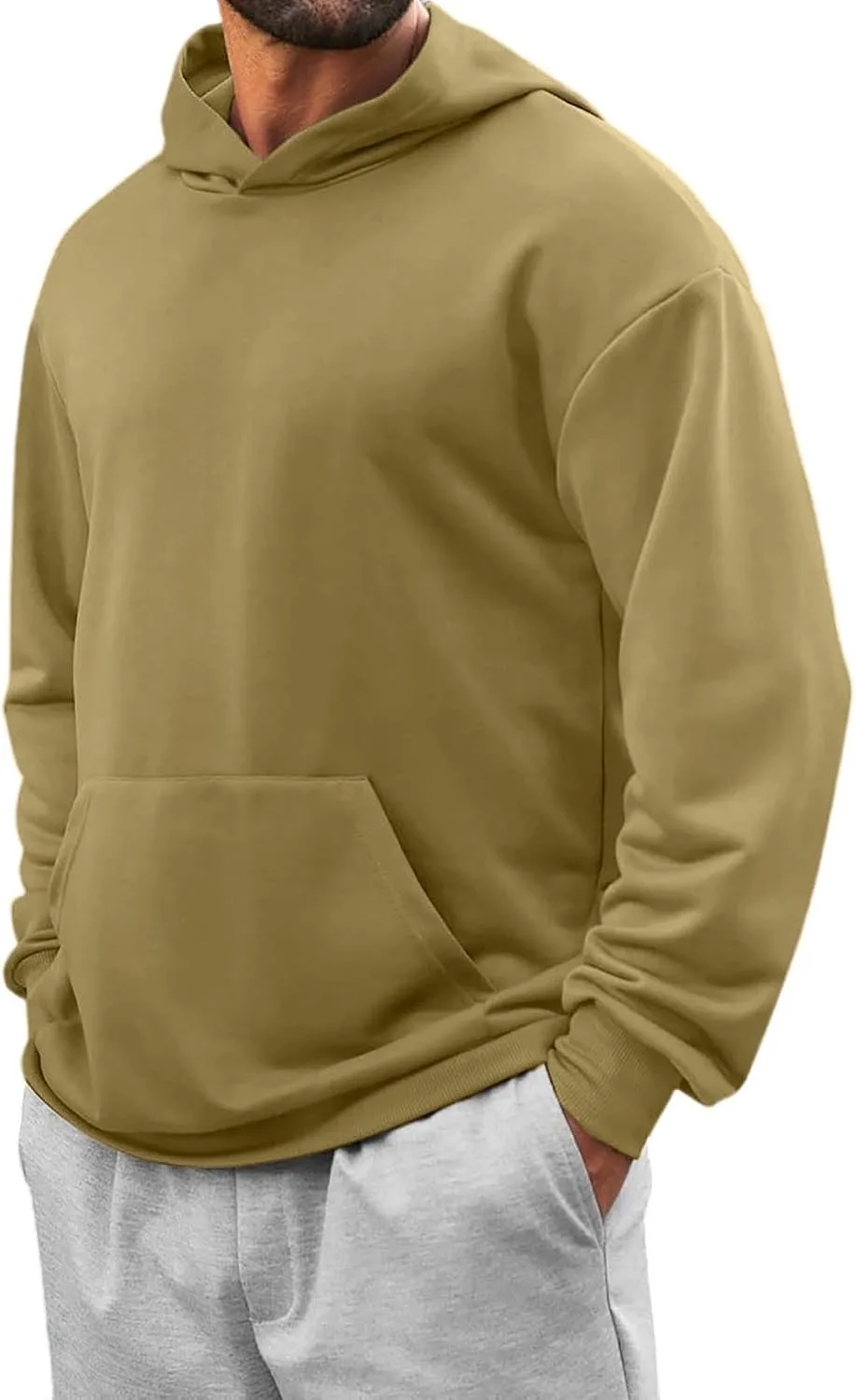 

Jiemuxiu Casual Hoodies для мужчин, флис, с длинными рукавами и карманом