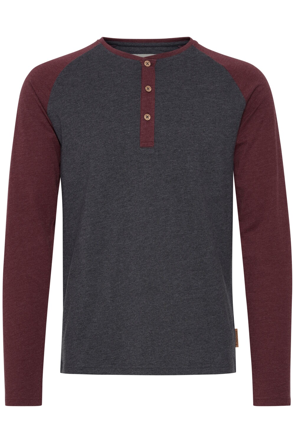 

Лонгслив INDICODE Rundhalsshirt, красный