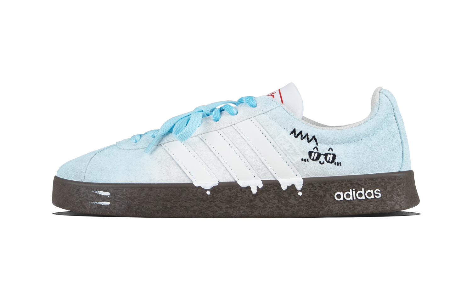 

Adidas ВЛ Корт 2.0 Айс Фан Кушенинг, износостойкие лоу-топ скейтборд обувь унисекс синий — светло-голубой, цвет Light Blue