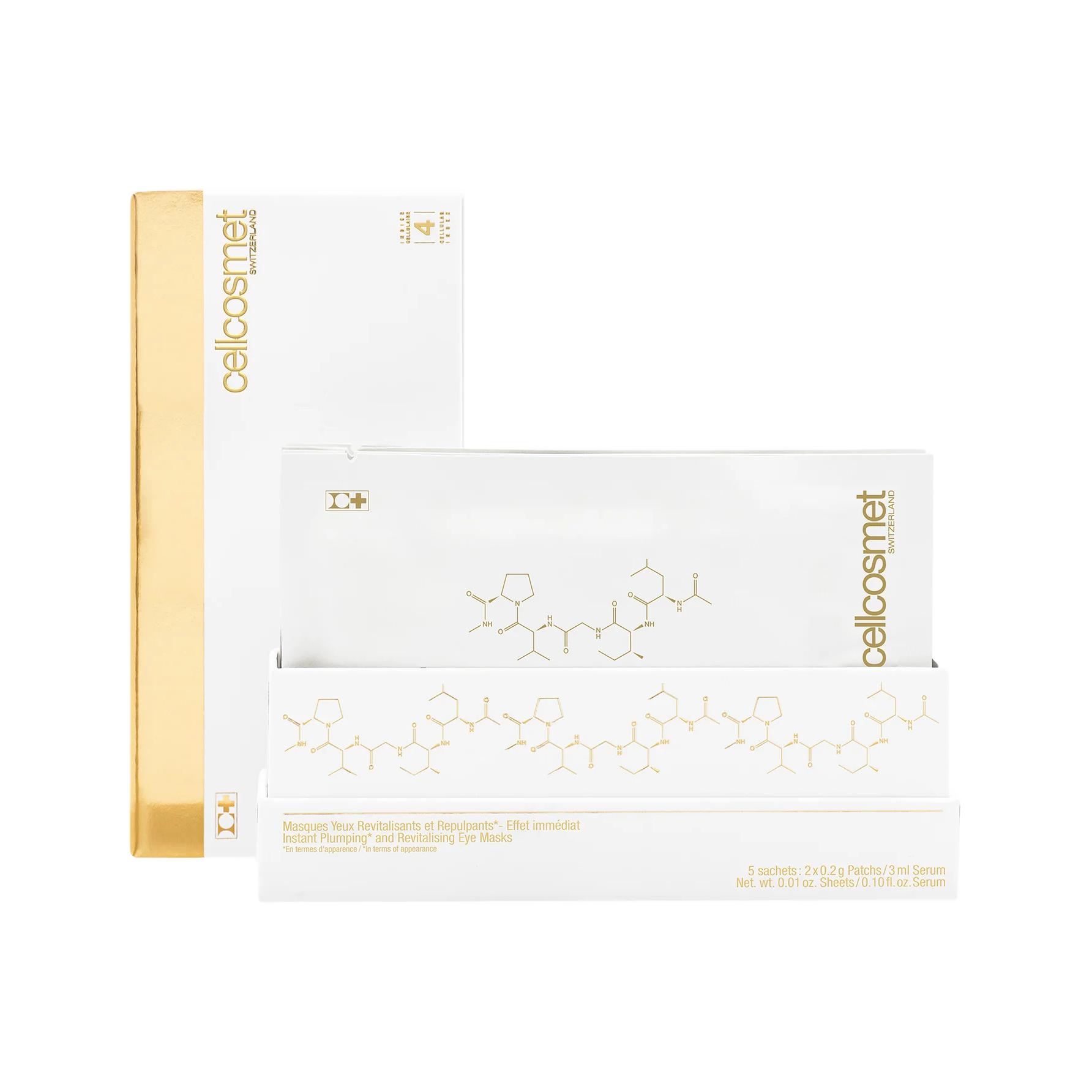 

Коллагеновая яичная маска для глаз Shiny, увлажняющая и питающая Cellcosmet, 5 pairs/box