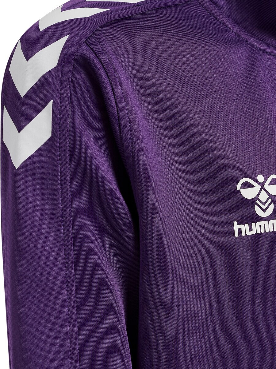 Свитер с капюшоном на молнии Hummel Athletic Zip-Up Hoodie Core Xk Poly, темно-фиолетовый — фото 4