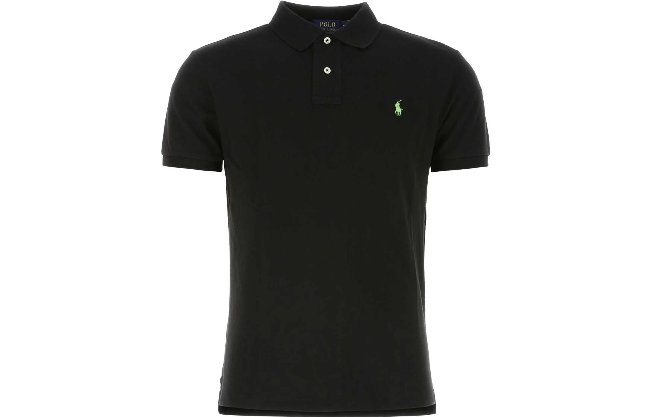 

Поло с вышитым логотипом Polo Ralph Lauren, черный