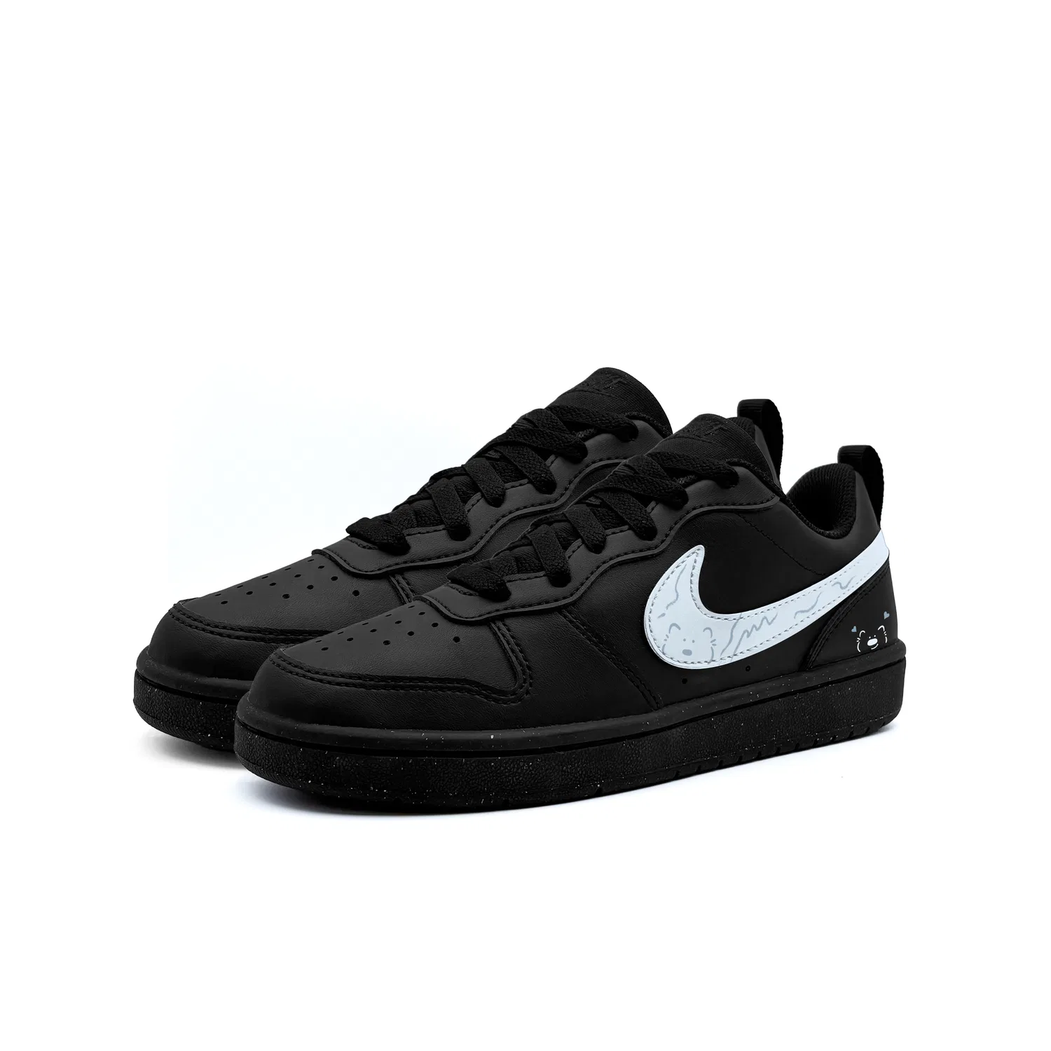 Детские кроссовки для скейтбординга Nike Court Borough Black — фото 4