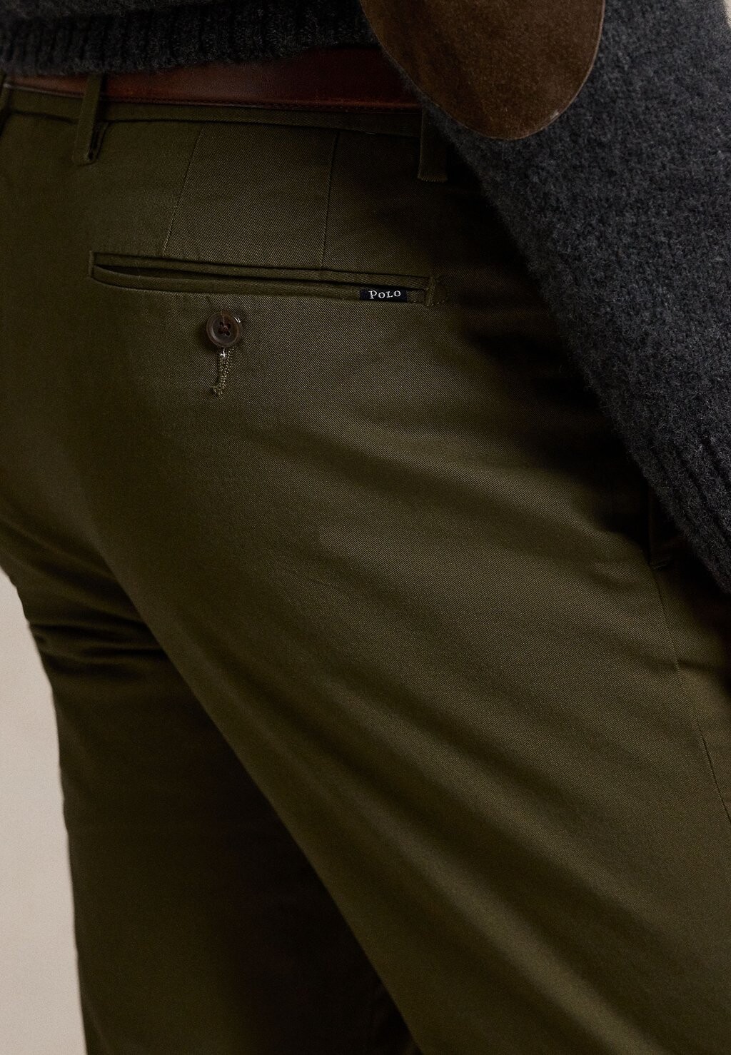 

Чино STRETCH SLIM FIT CHINO PANT Ralph Lauren, оливковый