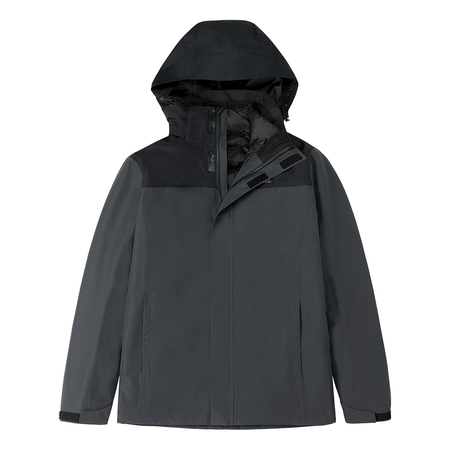 

Всепогодная ветрозащитная куртка-ветровка для походов, ледолазания и скалолазания, сохраняющая тепло, для мужчин Camel, shadow серый/черный