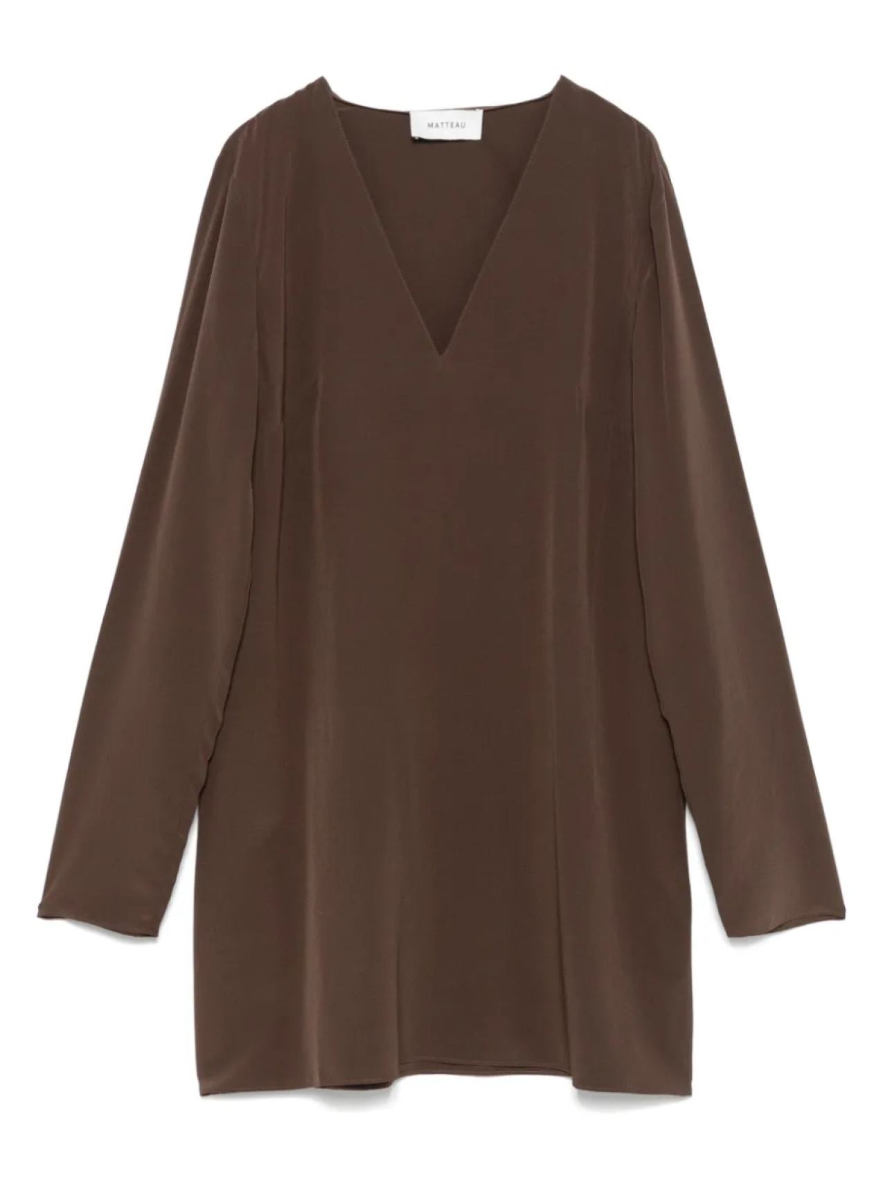 

Matteau шелковое платье, коричневый