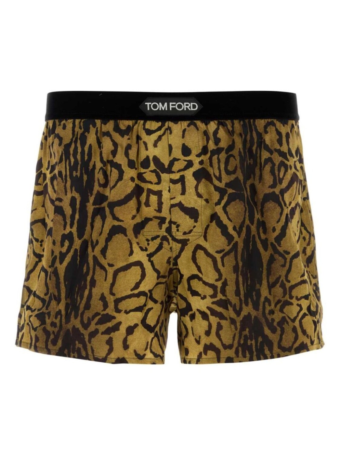

TOM FORD атласные боксеры с леопардовым принтом, коричневый
