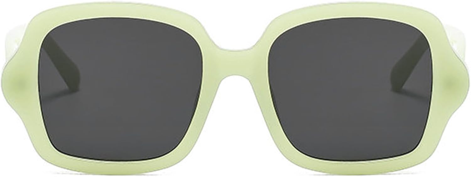 

Willochra Модные солнцезащитные очки большого размера квадратной формы для женщин с градиентным переходом цвета, винтажные дизайнерские солнцезащитные очки для мужчин, трендовые солнцезащитные очки с леопардовым принтом, Green