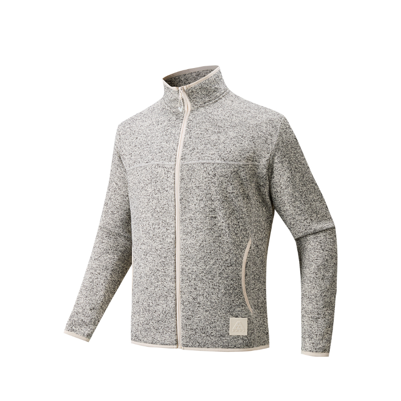 

ANTA Мужская флисовая куртка Outdoor Collection в цвете белый с серым оттенком, Fish Belly White Heather Gray