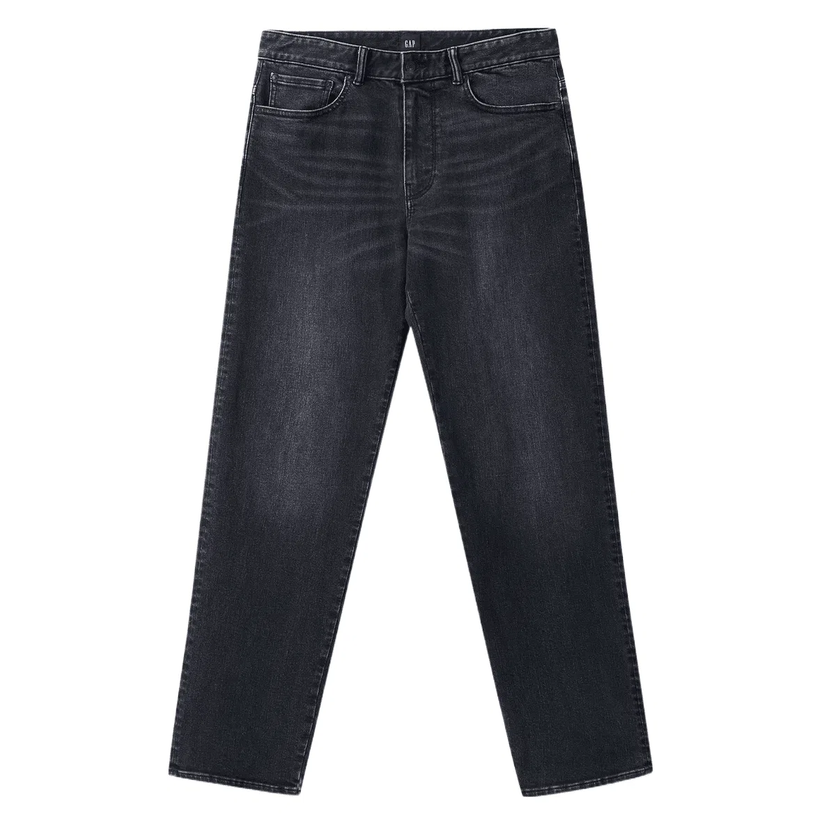 Джинсы прямого кроя GAP Washed Black