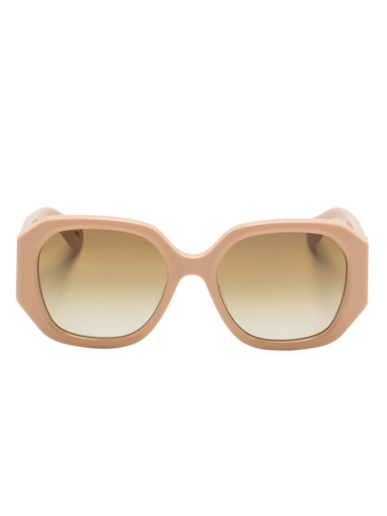 

Chloé Eyewear солнцезащитные очки Marcie в массивной оправе, нейтральный цвет