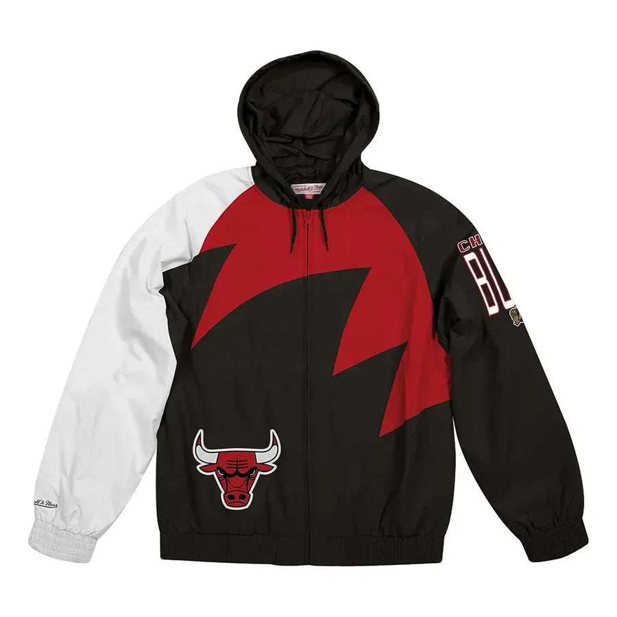 

Куртка Mitchell & Ness Shark Tooth Chicago Bulls Jacket 'Black Red', черный