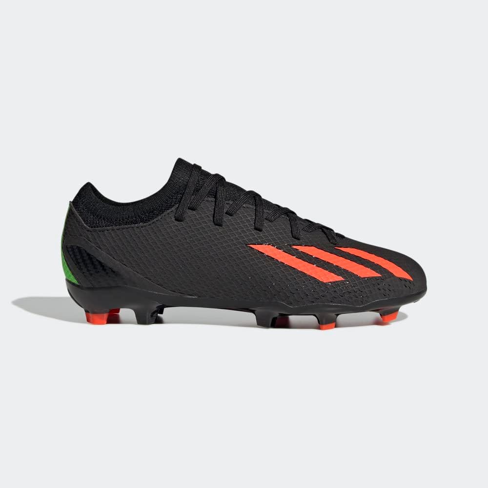 Футбольные бутсы Adidas X Speedportal.3 FG для взрослых, унисекс, черный/красный/зеленый — фото 3