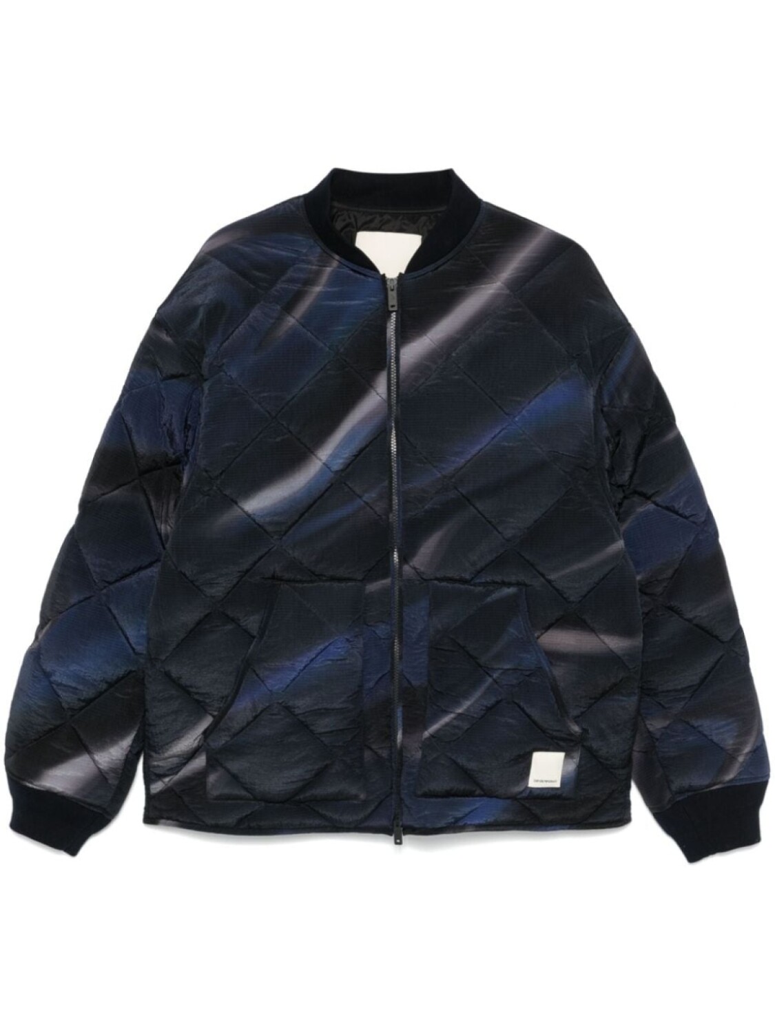 

Куртка Emporio Armani с эффектом распыления краски, синий