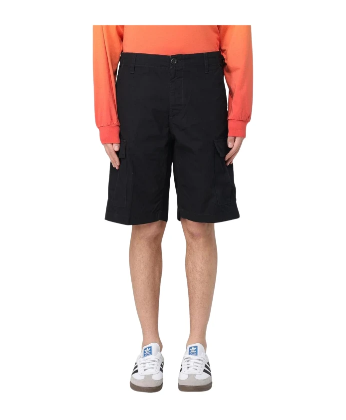 

Бежевые шорты-карго для мужчин Carhartt Wip, черный