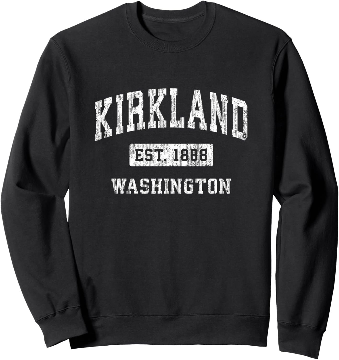 

Толстовка с винтажным дизайном от Established Sports Design, Киркланд, Вашингтон Kirkland Wa T-Shirts & Retro Tees, черный