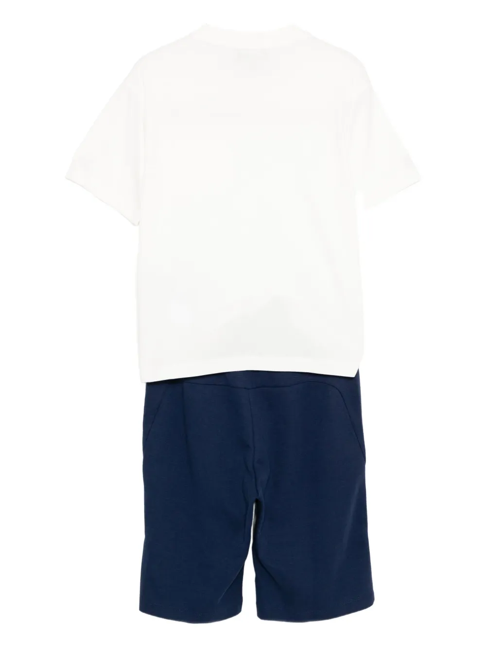 Комплект брюк с тисненным логотипом Emporio Armani Kids, белый — фото 2