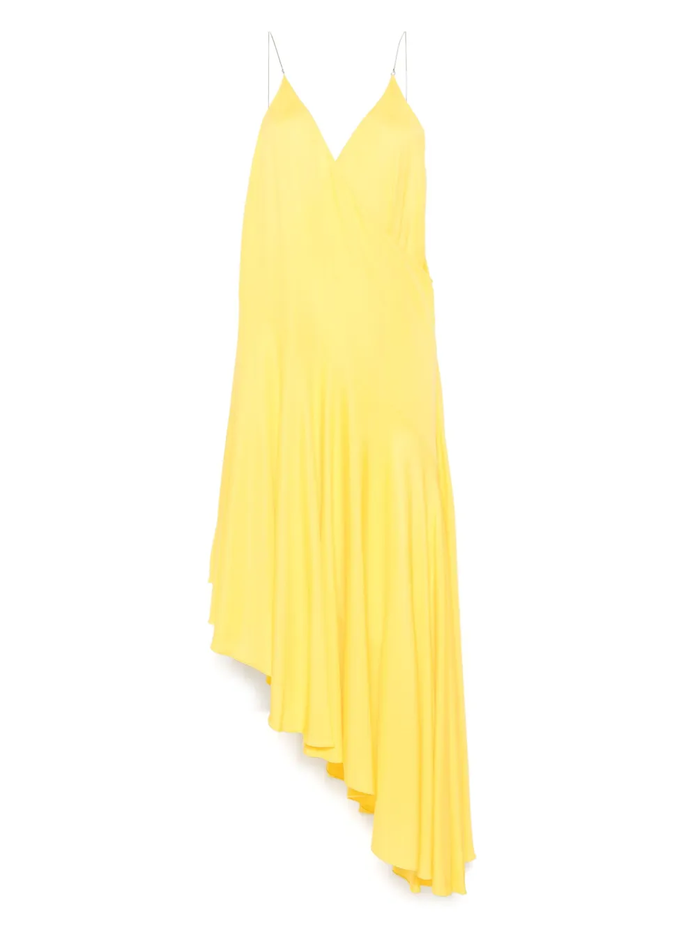 

Платье макси асимметричного кроя Alaïa, желтый